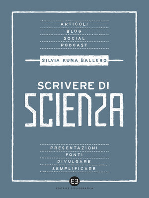 cover image of Scrivere di scienza